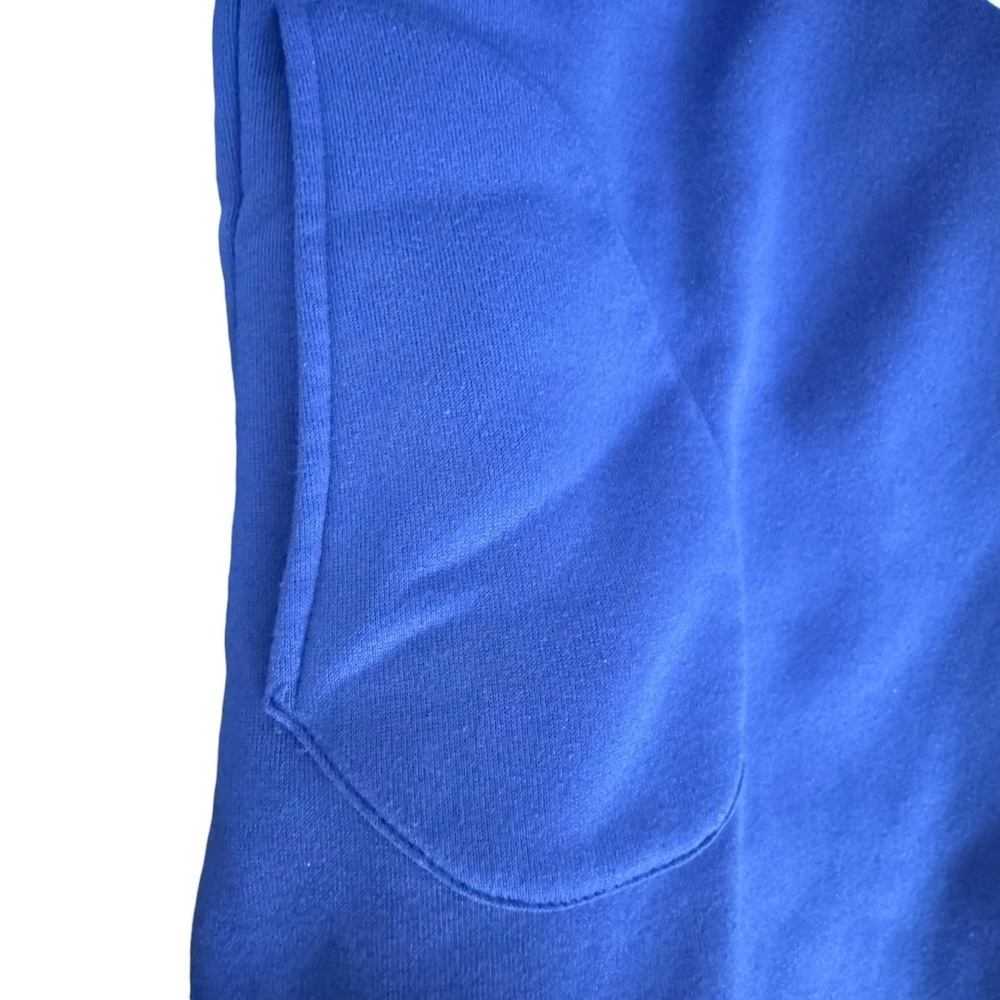 Faith Cross Christian Hoodie Blue Asymmetrical Wrap Pullover Women’s Large - Picture 6 of 10